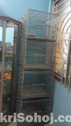 4 খোপ এর লোহার খাচা বিক্রি